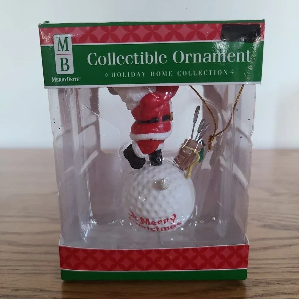 Vintage Christmas Tree Ornaments and Santa Snow Globe Décor Bundle Lot